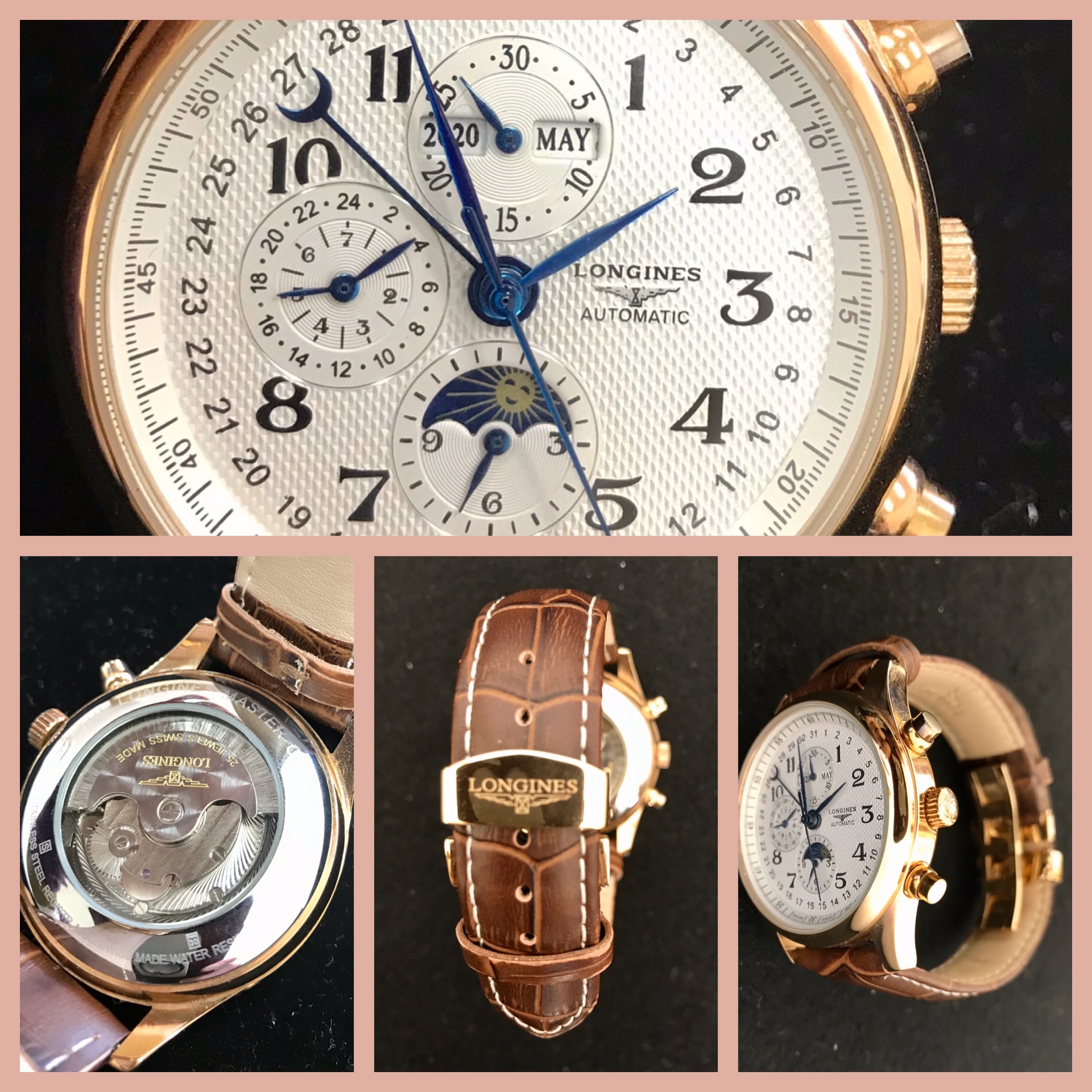 LONGINES（ロンジン）マスターコレクション クロノグラフ ムーンフェイズ 自動巻き