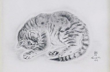 藤田嗣治 鉛筆デッサン画