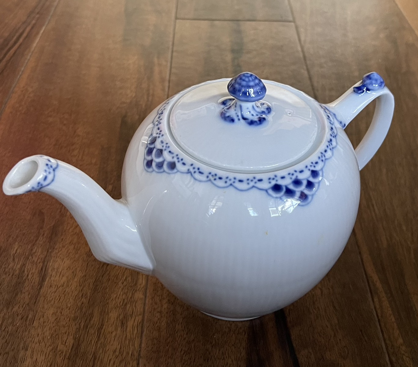 Royal Copenhagen ロイヤルコペンハーゲン プリンセス ブルー ティーポット 1000ml 英国製 陶器 陶芸 食器